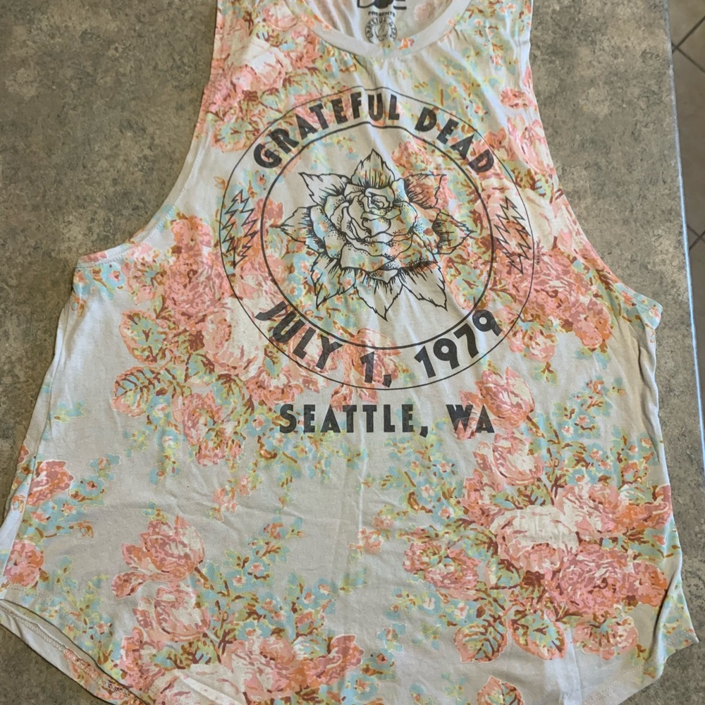 Floral Grateful Dead Tank Top